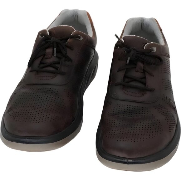 Johnston & Murphy Activa brown leather casual sneakers men 10.5M - Picture 5 of 6